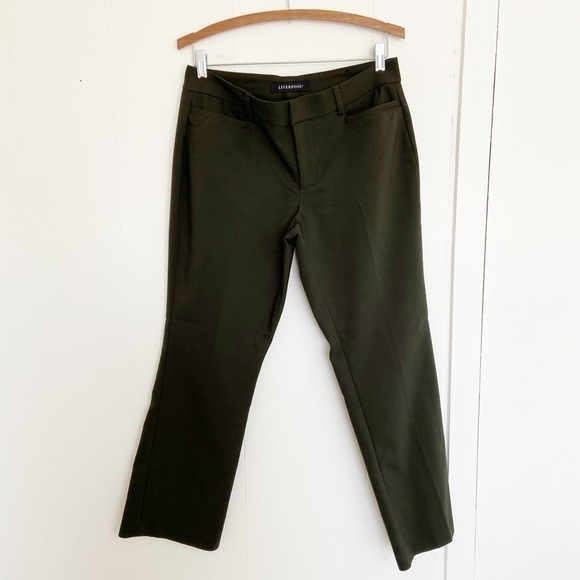 Liverpool jeans company Stitchfix peat green Trousers XP5069ea 8 29‎ - Picture 1 of 7